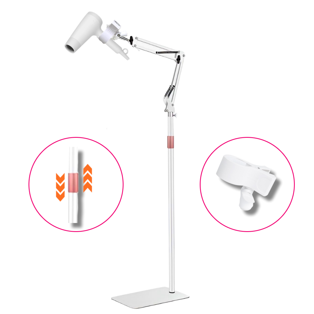 [편안함 200%] 모딩 헤어 드라이기 스탠드 무타공 강아지 핸즈프리, 1개, 화이트 36,900원