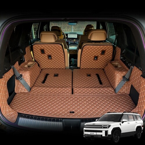 알브이모터스 싼타페MX5 전용 3D 가죽 퀼팅 풀커버 트렁크매트  풀세트 143,000원