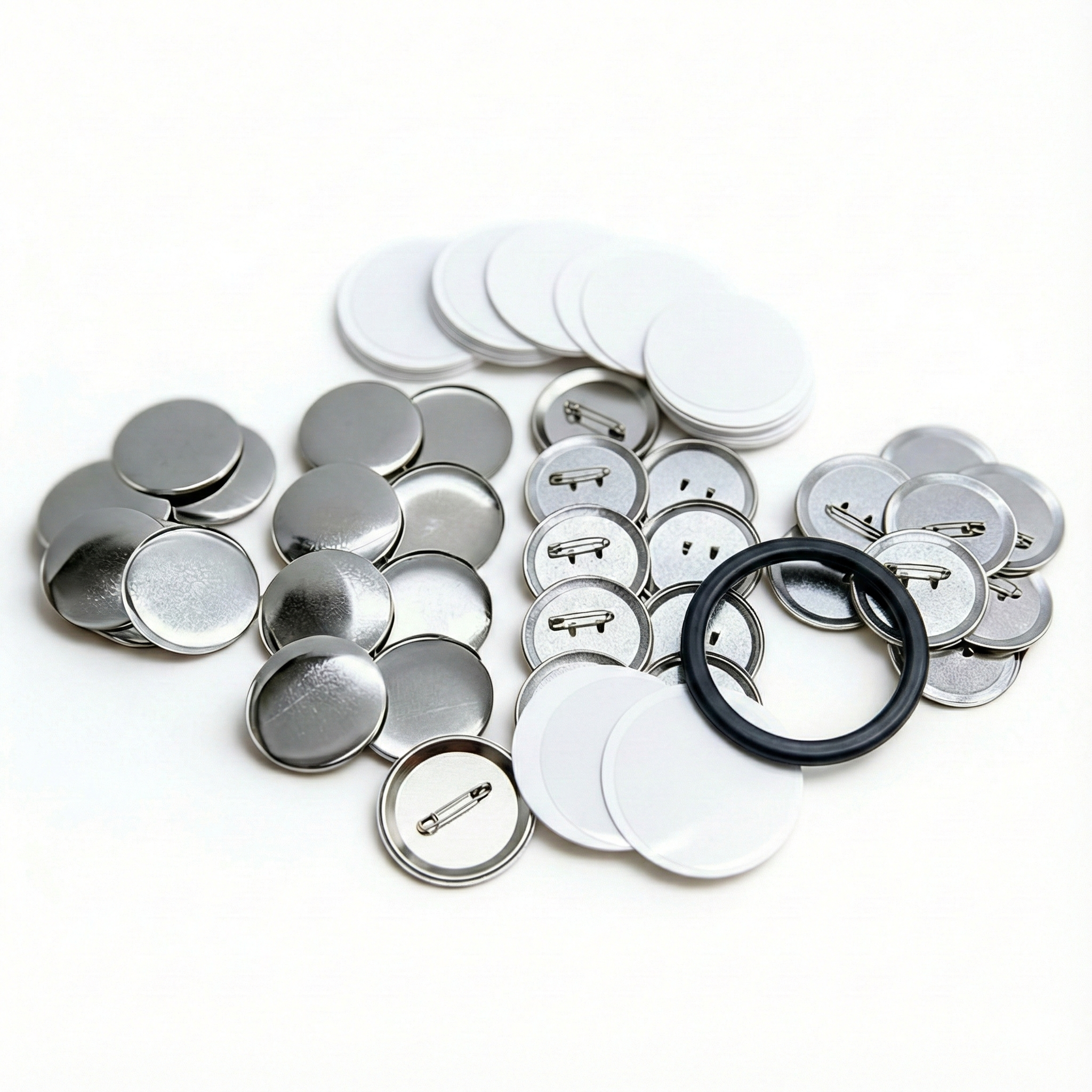 뱃지만들기 핀버튼 굿즈 제작 캔 배지 재료 부자재, 1개, 58mm(원형종이포함,철재) 18,400원