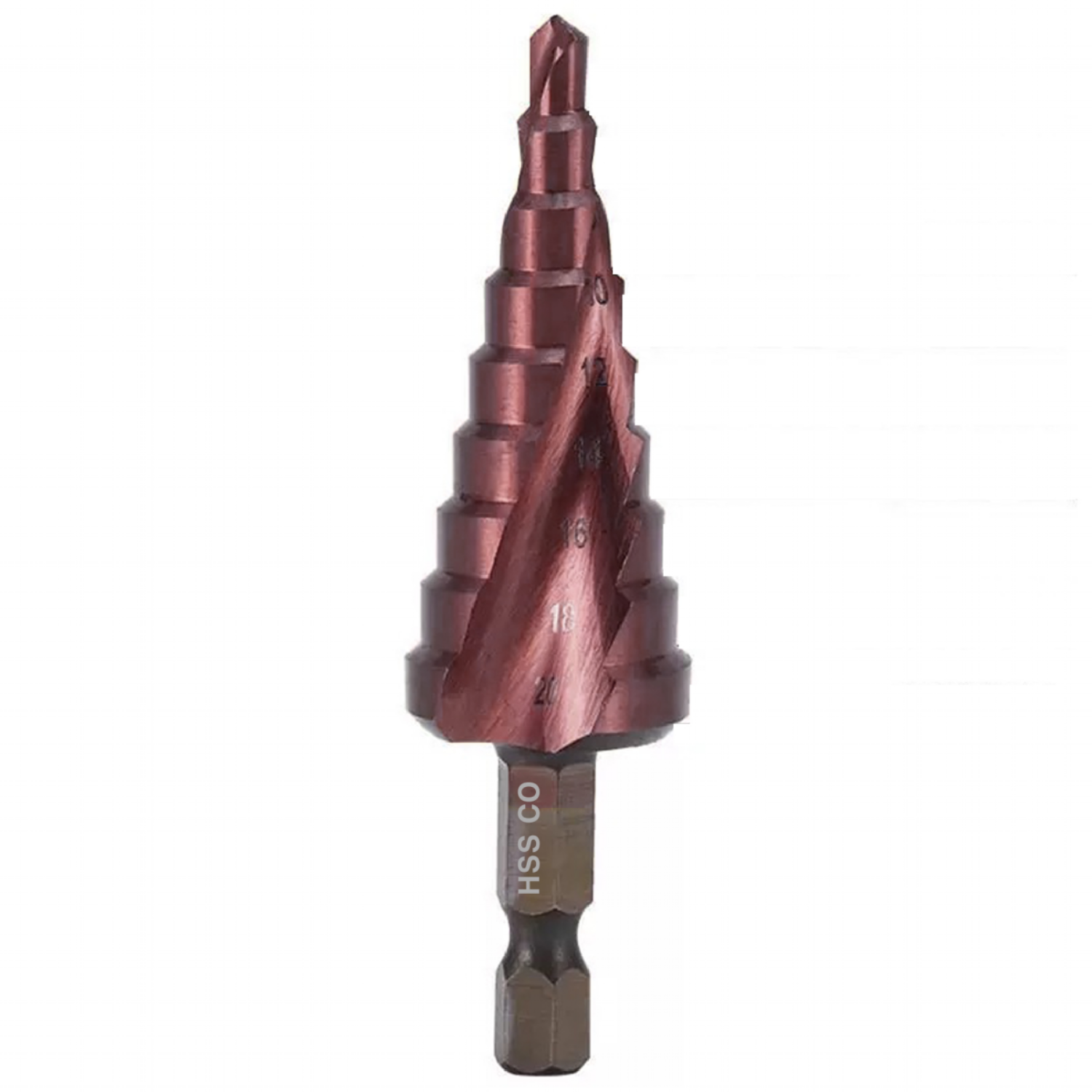 망고테크 코발트 스텝드릴비트 4-20mm 육각 스테인레스 홀가공 스텐홀쏘 서스 기리 철기리 금속 목재 스텝기리 철판타공 계단식타공, 1개 26,900원