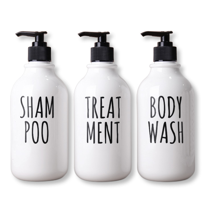 로맨틱노벰버 레터링 욕실 디스펜서 화이트 3종 6,710원