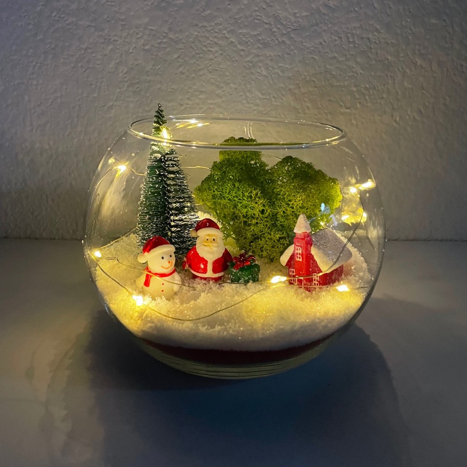 스노우 크리스마스 산타마을 이끼 유리 테라리움 DIY 키트 초등 유아 만들기 24,960원