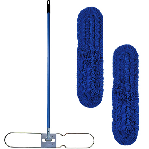 월드크린 극세사 리스킹 걸레 105cm x 2p + 판자루 세트, 1세트, 혼합색상 25,270원