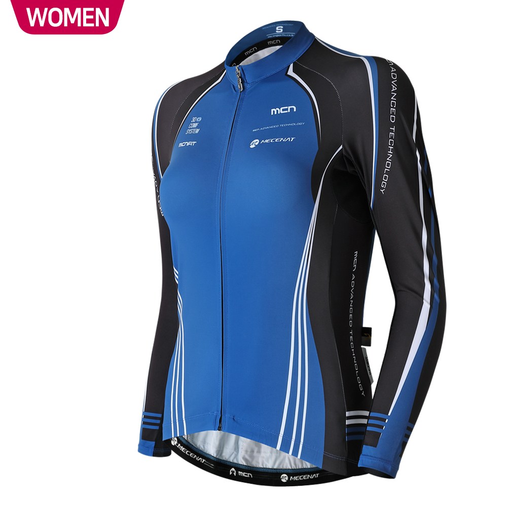 MCN 여성용 마리스 긴팔 져지 자전거 의류 스킨슈트 셋업 져지 기능성 사이클 상의 140,000원