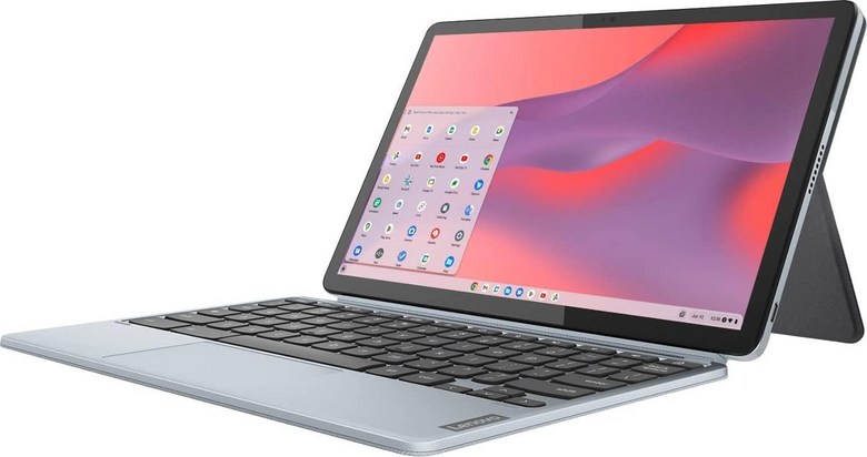 Lenovo - 아이디어패드 듀엣 3 크롬북 11.0인치2000x1200 터치 투인원 태블릿 Snapdragon 7cG2-4G RAM 128G eMMC 키보드 포함 미스티 블루 691,740원
