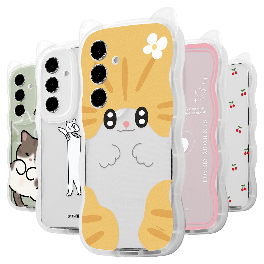 갤럭시A16 A165 전용 고양이귀 쫑긋 캣웨이브 디자인 케이스 14,800원