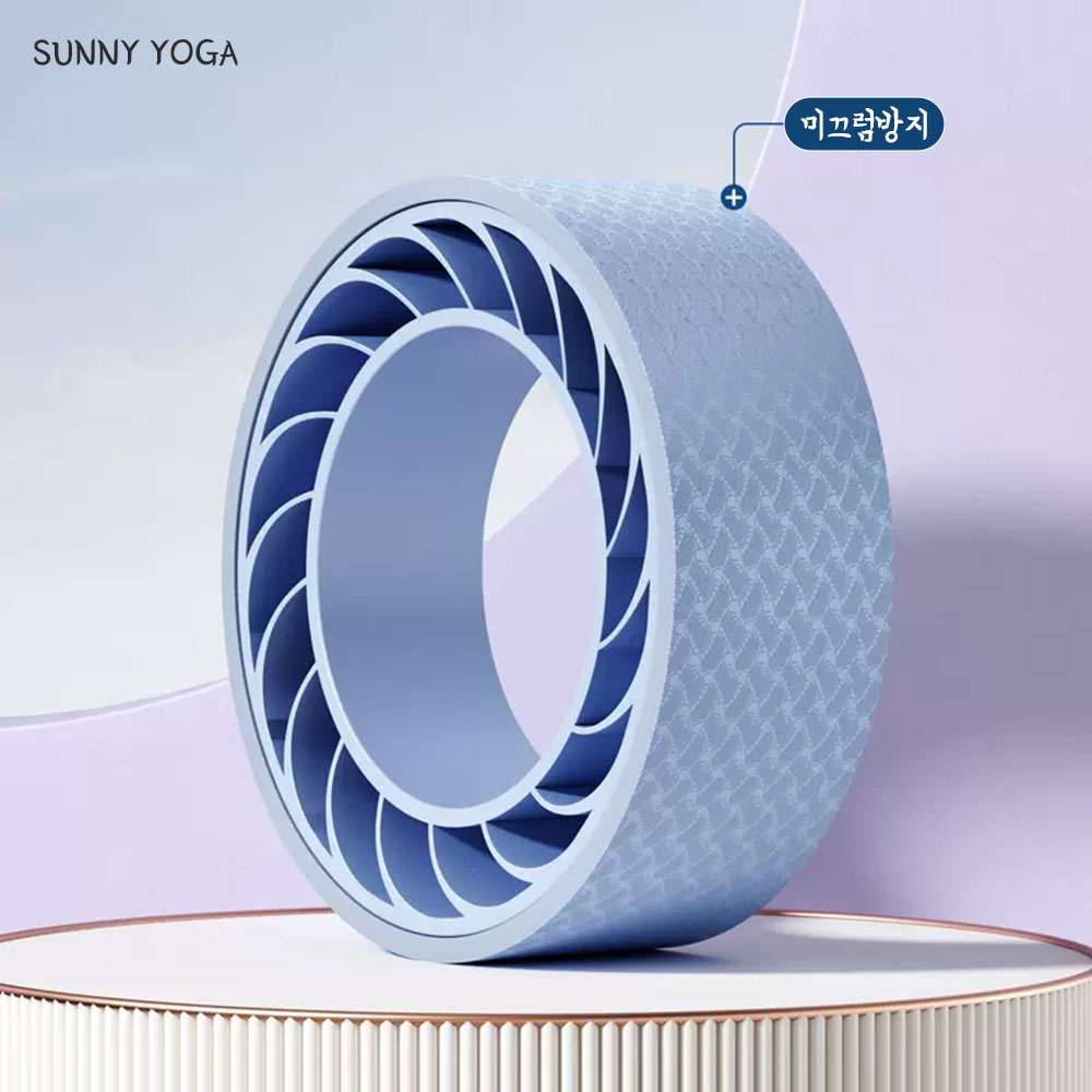 써니요가 목 등 어깨 스트레칭 홈트 운동 기구 요가휠 자세 교정기, 제주바다 스카이 19,610원