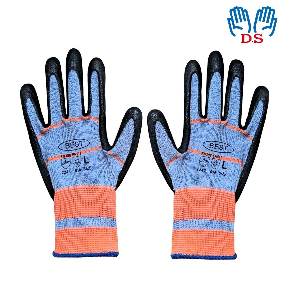 더 베스트 K200 니트릴 작업장갑 다용도 미끄럼방지, K200 블루 (L), 10개 11,400원