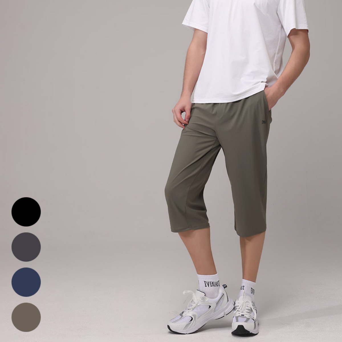 에버라스트 남성 스트라이프 폴리 7부팬츠 1+1 26,800원