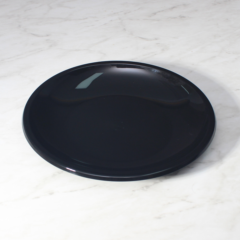 다회용용기 사출 원형접시 250파이 블랙 400개 중국집 배달 포장 중화용기 97,000원