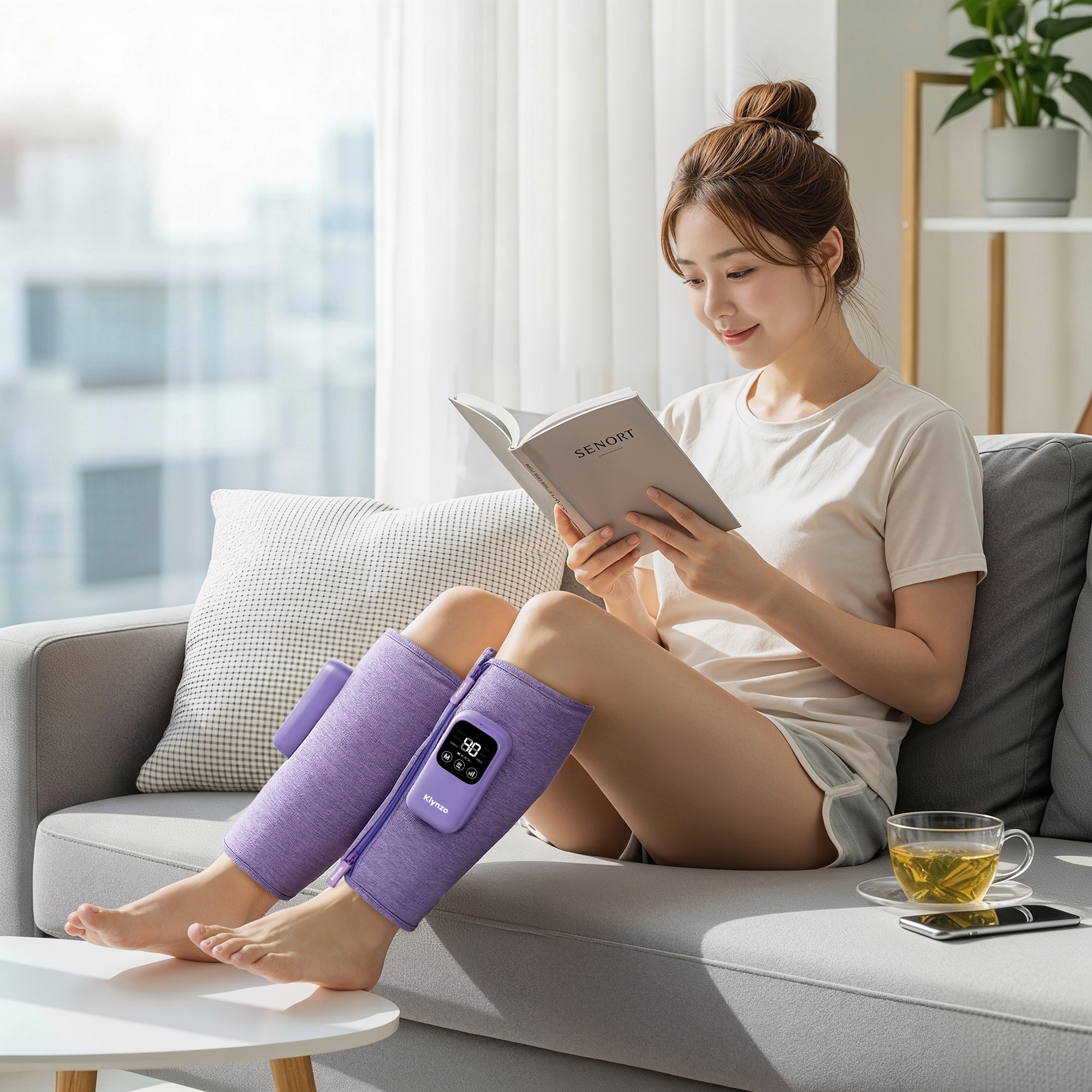 크린조  종아리 마사지기 | 무선 온열 & 공기압 강도조절,(지퍼형) 좌우 1set/발과 다리 피로 완벽 해소/K-709D 44,610원