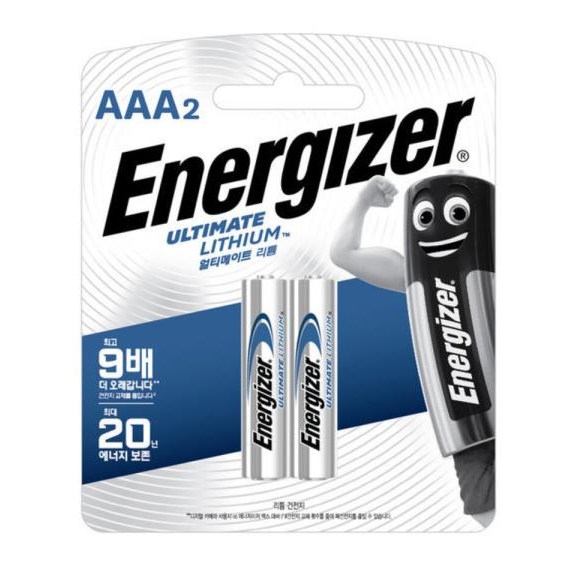 에너자이저 얼티메이트 리튬 건전지 AAA2 카드형 7,090원
