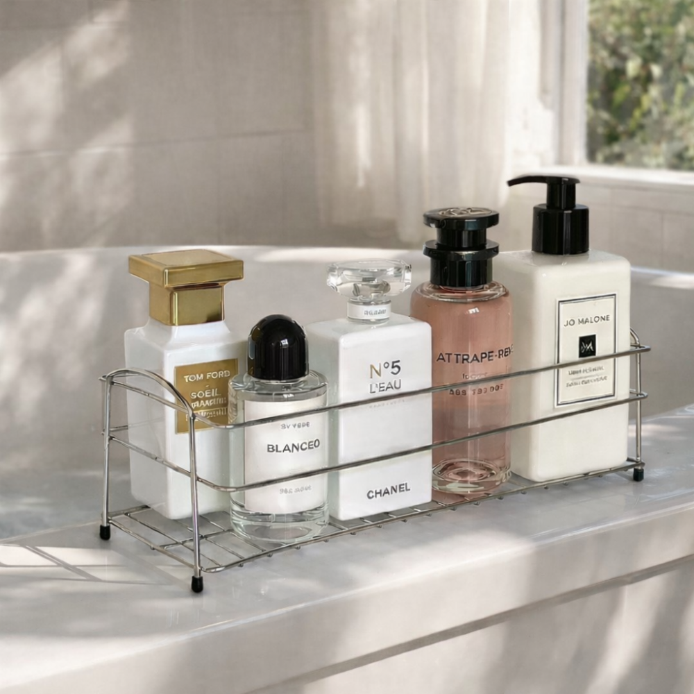 하무브 스테인리스 욕실 샴푸 수납 선반, 1개, 실버 16,600원