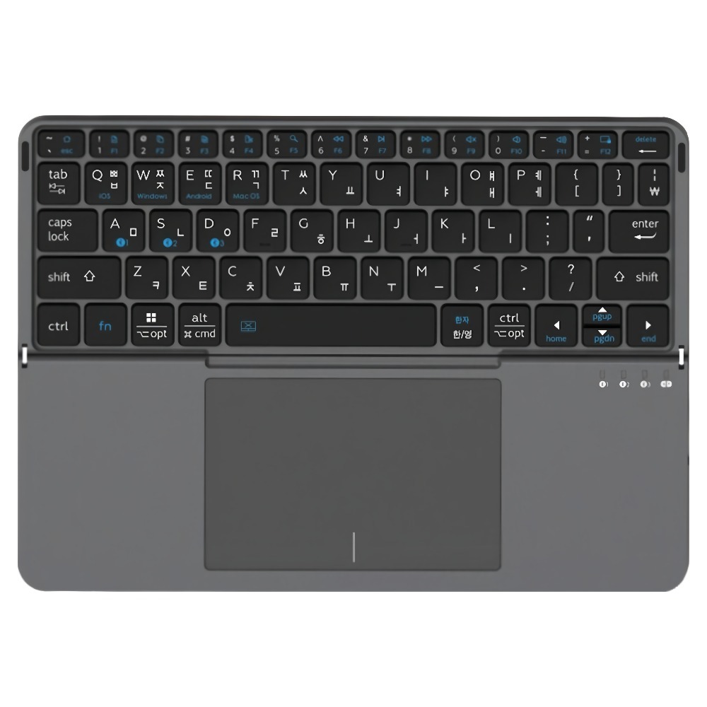 퓨전에프엔씨 터치패드 접이식 휴대용 블루투스 키보드, 블랙, X-Folding XK808B, 제조사축 46,800원