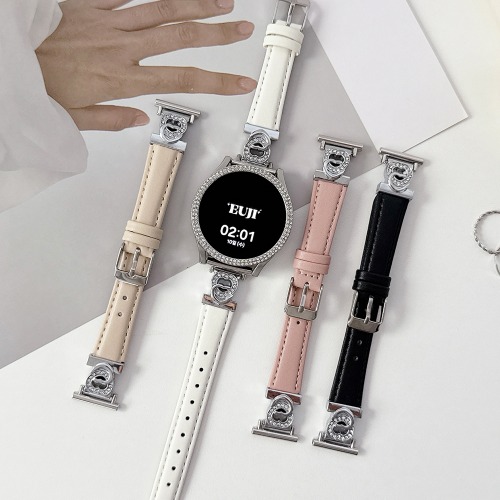 이유지 갤럭시 워치 8 7 6 5 4 하트 큐빅 레더 프로 클래식 호환 액티브 1 2 가죽 스트랩 하트커넥터 26,900원