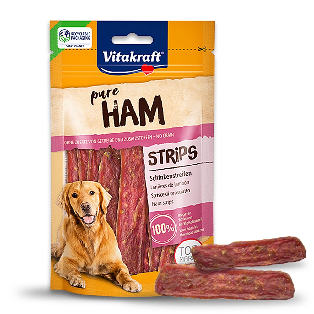 비타크래프트 강아지 퓨어 햄 스트립스 80g, 10개, 80g, 퓨어 햄 스트립스 24,900원