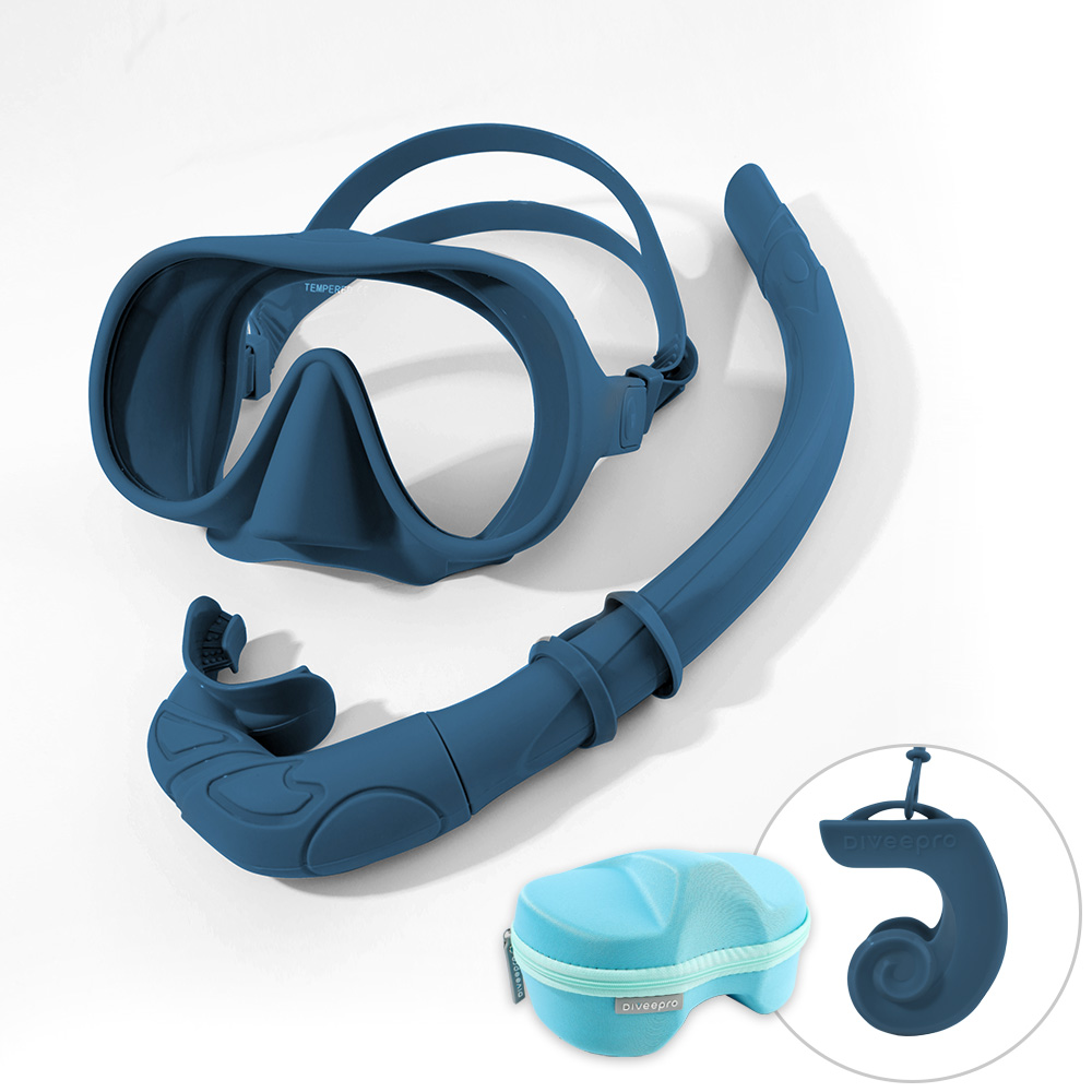 다이비프로 포켓다이브 휴대용 스노쿨링 마스크, 딥오션 네이비 21,400원