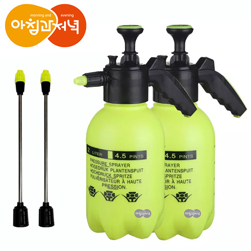 아침과저녁 강력 자동 압축 분무기 2L + 롱노즐포함, 2개 13,900원