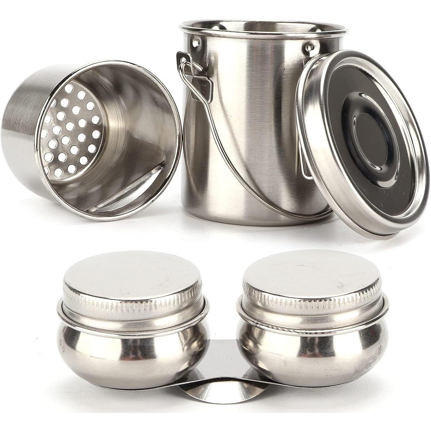 SAIVEINA 미술 회화용품 유화 오일통 휴대식 스텐 유화 붓세척 석유통 그림 브러시 와셔 탈착식 필터 페인팅오일통 스텐 붓 세척통 유화 오일통세트 소형 19,800원