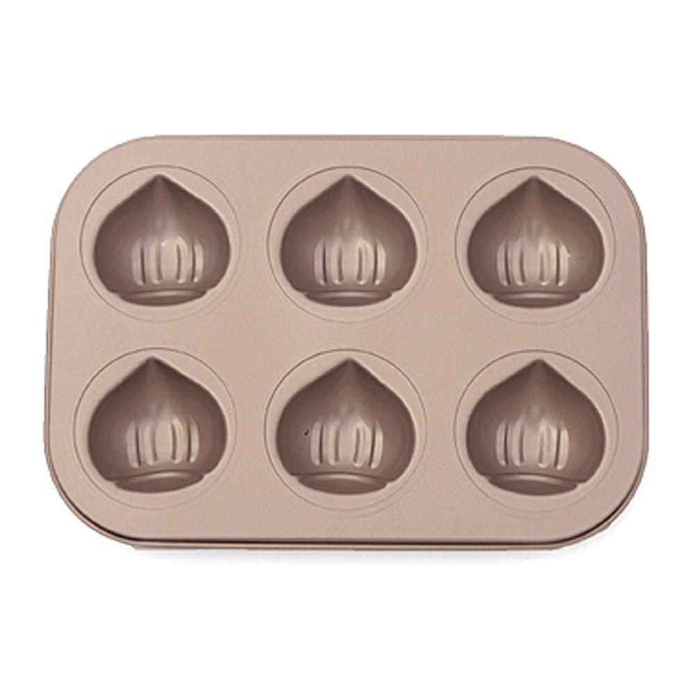 비즈쿡 밤모양틀 마들렌틀 6구 마들렌몰드 만주 밤틀, 1개 4,900원