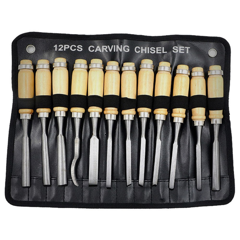 솔리드 목공용끌 목공끌 12PCS 목공 공구 칼 조각칼 조각도 조각기 목공예 21,000원
