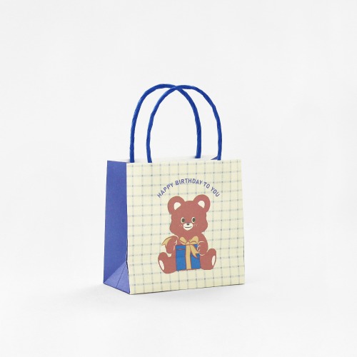 헬로우모리스 생일베어 미니 쇼핑백 1,500원