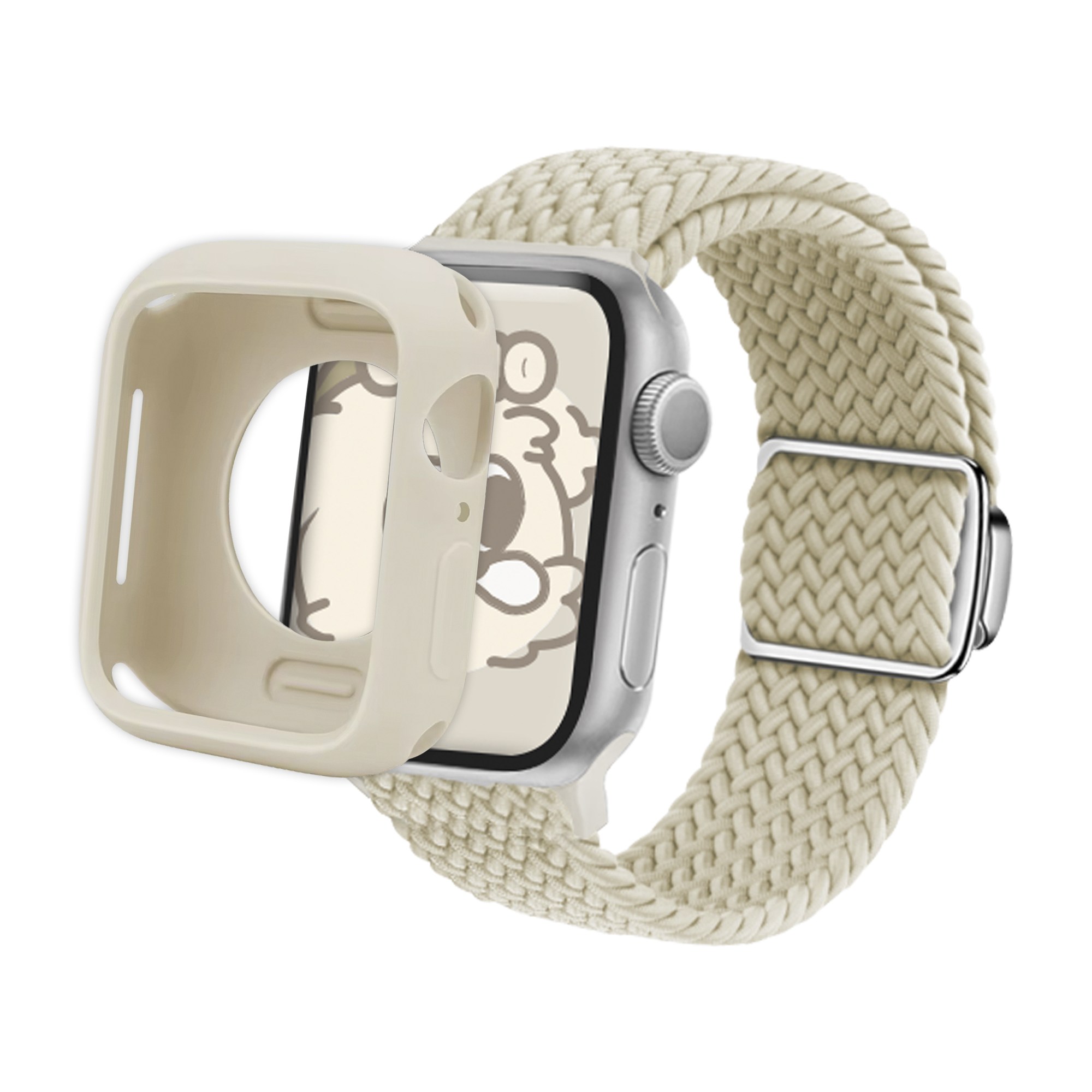 아이메이드잇 애플워치 호환 솔로루프 스트랩 밴드, 베이지, 1개 14,400원