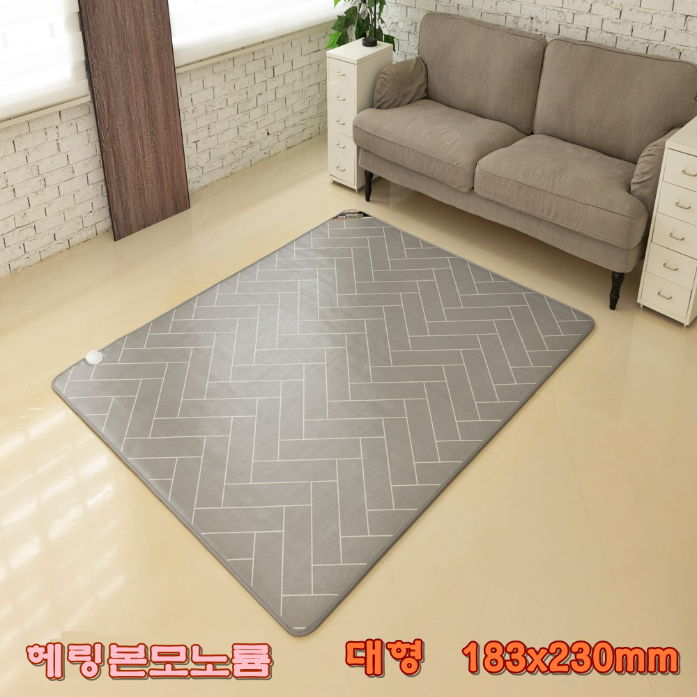E한일 AI 탄소매트 모노륨 183x230mm 대형 2인용 분리난방 우드모노륨 헤링본모노륨 카본 인공지능 거실 바닥 전기 온열 매트 추천 169,000원
