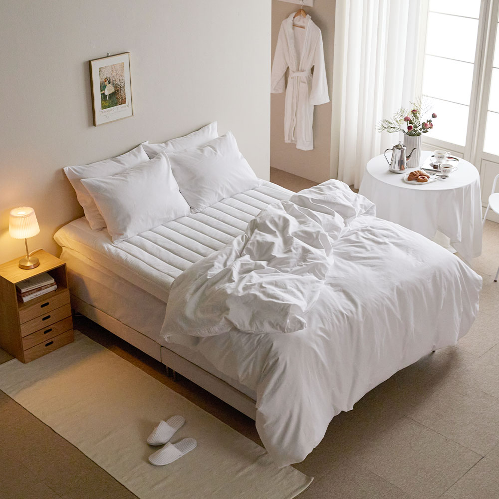 바운티풀 호텔침구 60수 순면 100% 침구세트 SS Q K, 화이트 69,900원