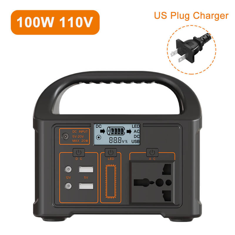 파워뱅크용량 충전 캠핑용 US 110vB 100W 24000mAh 휴대용 발전소 220V/110V 전원 은행 76.8Wh 태양 광 발전기 LiFePO4 캠핑 여행을위한 야외 에 74,000원