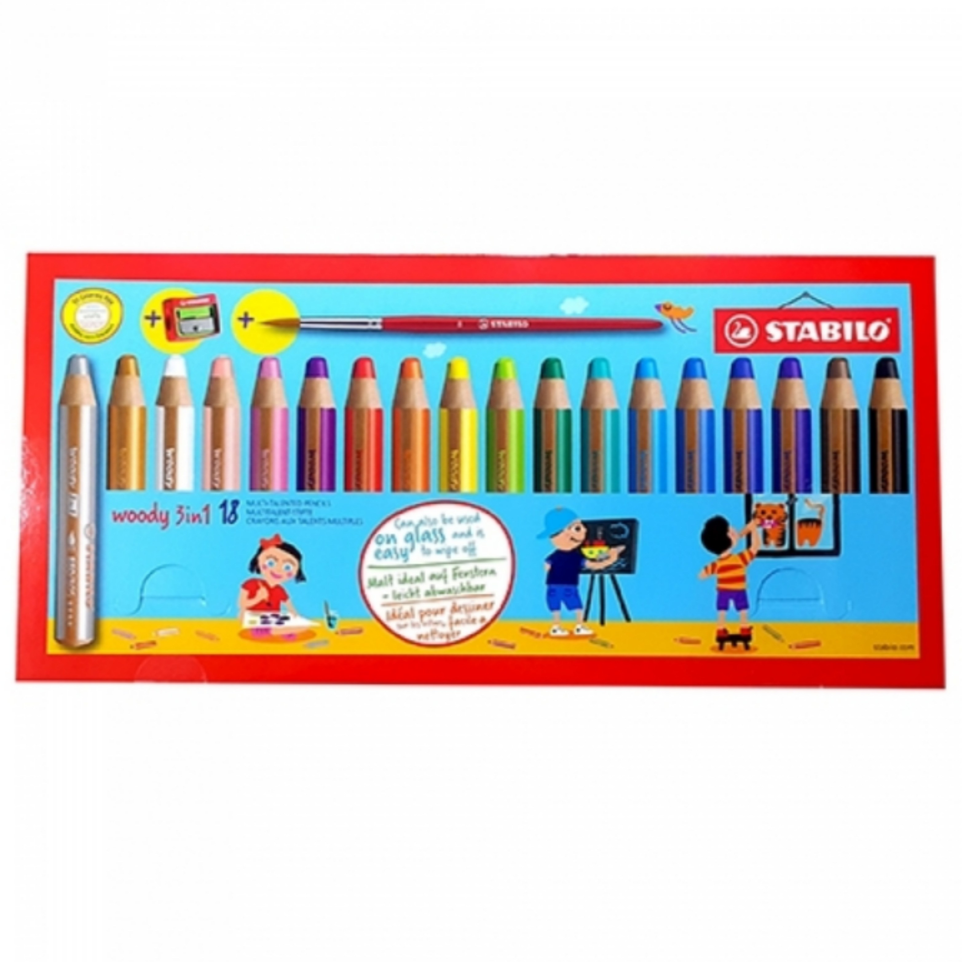 스타빌로 우디 3in1 멀티색연필 18색세트 (샤프너포함) 68,000원