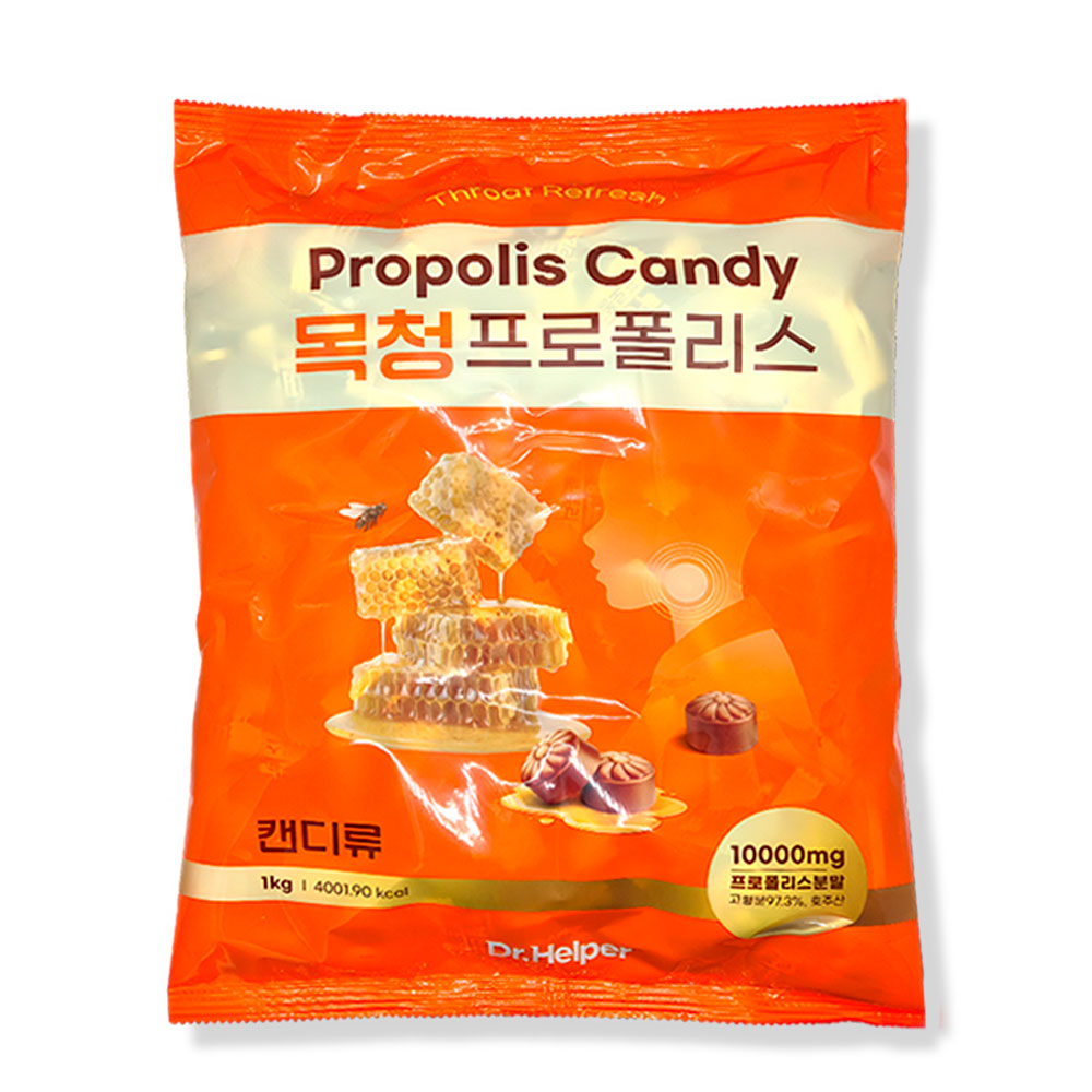 목청 프로폴리스 캔디 1kg 건강사탕 목에좋은 목캔디 대용량, 1kg, 1개 30,000원