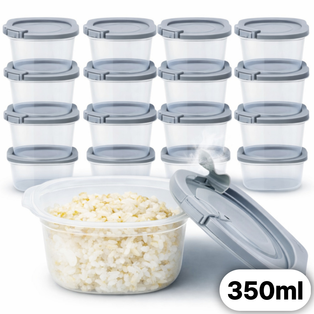 [한국생산] 환경호르몬없는 전자렌지용 냉동밥 보관용기, 12개, 그레이 12,890원