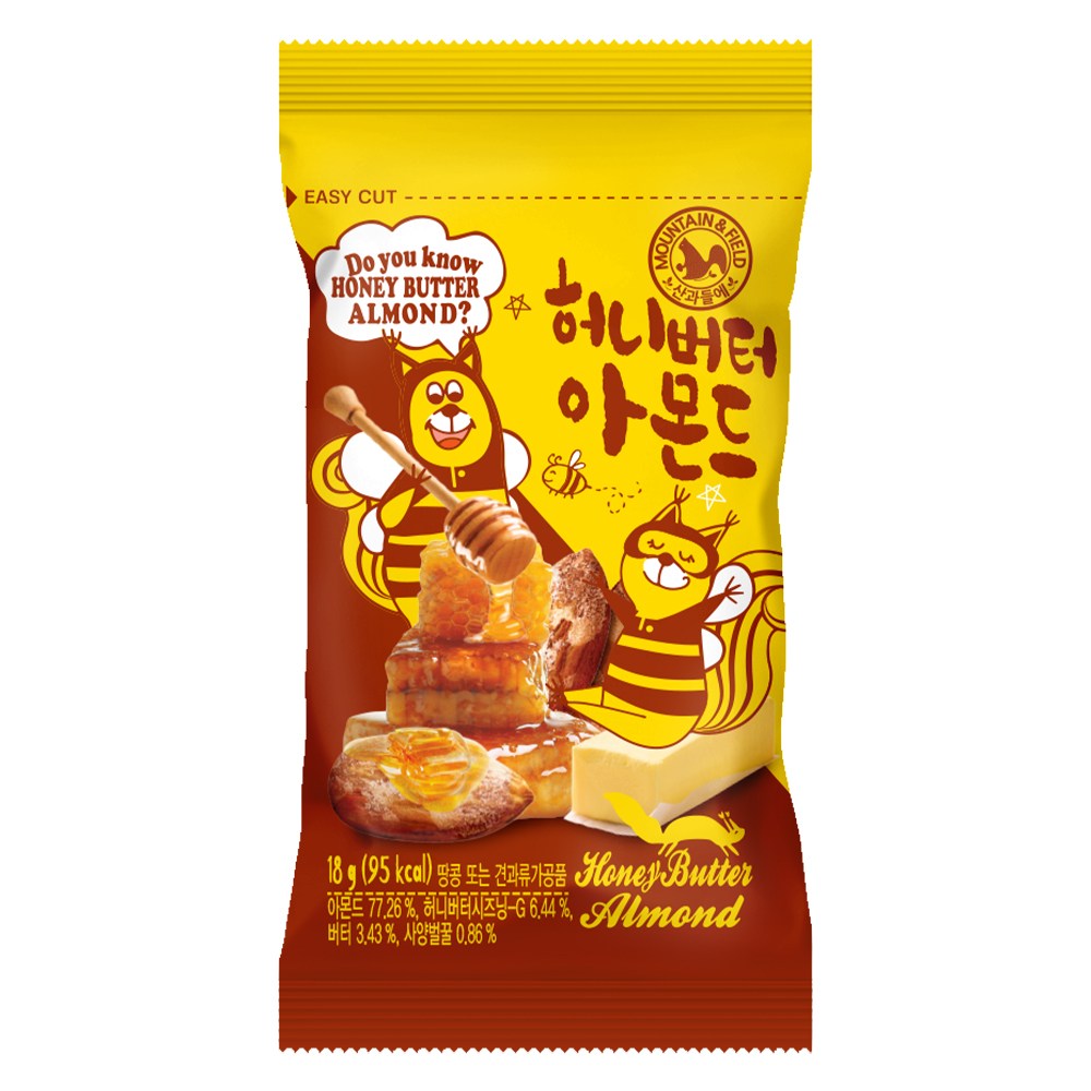산과들에 허니버터아몬드 18g 19,710원