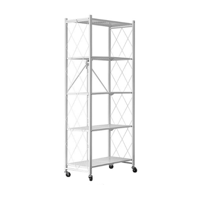 오브민 원터치 폴딩 이동식 수납 접이식 철제선반 5단 33,450원