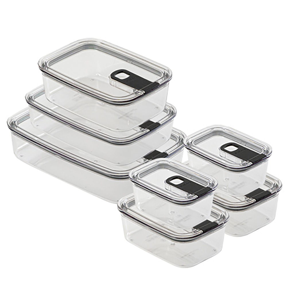 비엘락 올투명 원터치 에코젠 밀폐용기 블랙 5종 세트 14p 74,400원