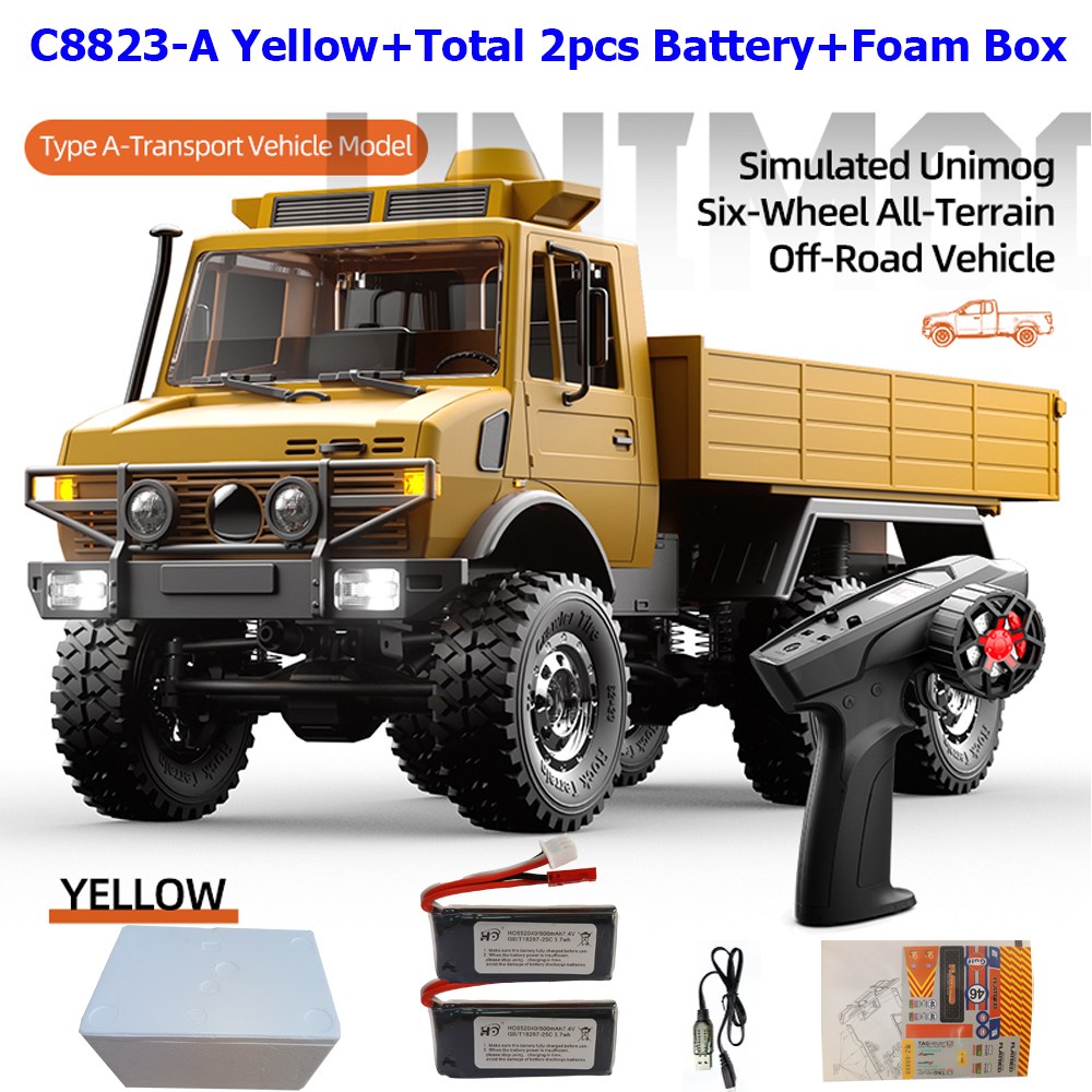 JJRC C8823 1/18 RC카 6륜 구동 오프로드 2.4G 무선 조종 자동차 등반 운반 구조 크롤러 모델 RC 트럭 장난감 선물용 173,600원