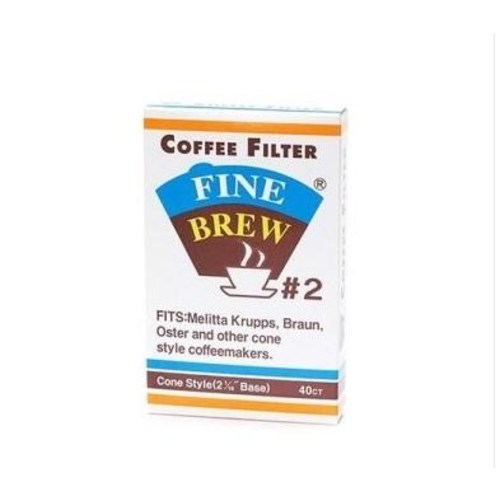 화인브루 FINE BREW 커피필터/커피여과지 40매입, 원뿔형, 1개 2,100원