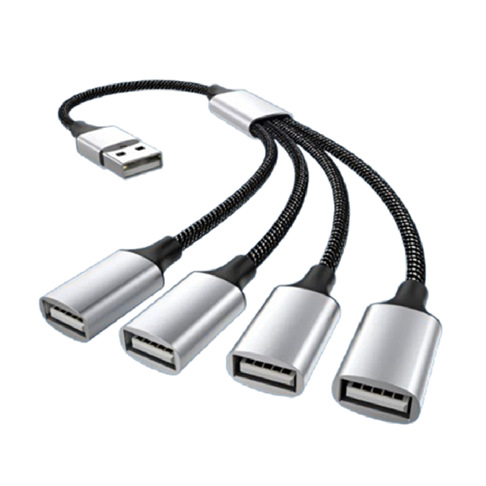 키넬 USB 케이블 분배기 4구 25cm 고속 데이터 전송 OTG 허브, 1개, 단일색상 10,100원