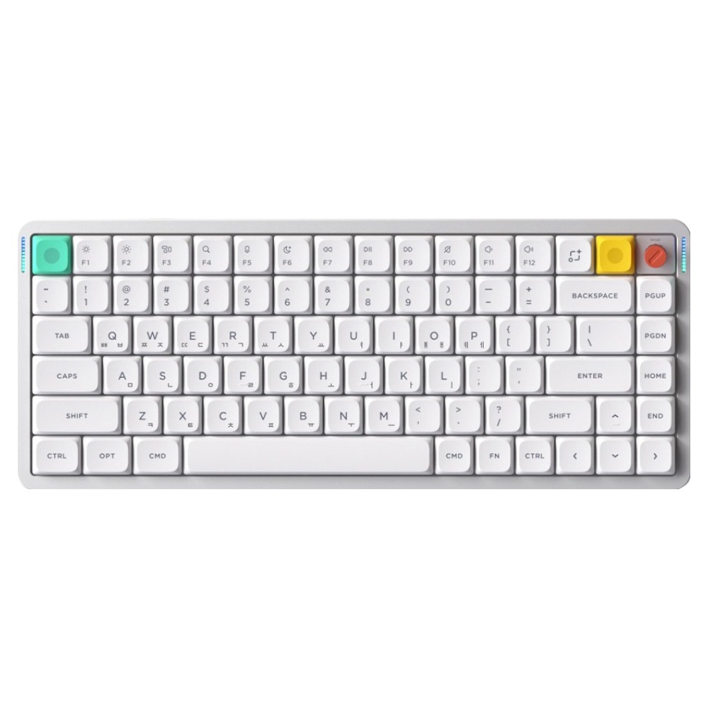 누피 로우 프로파일 블루투스 기계식 유무선 텐키리스 키보드, 저소음나노블러시축, AIR75 V3, 노바 화이트 219,000원