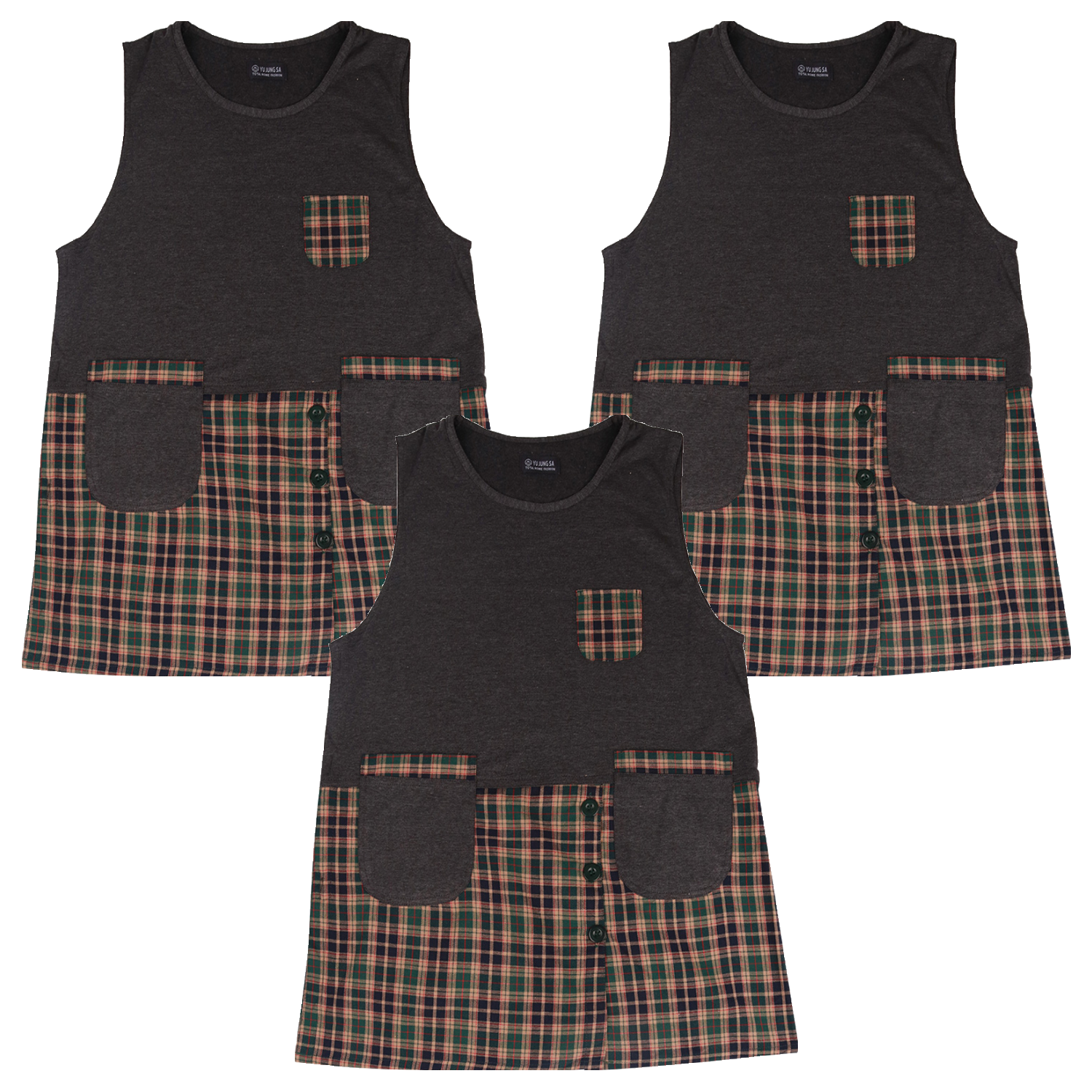 로사홈 체크형 니트 앞치마 38,700원