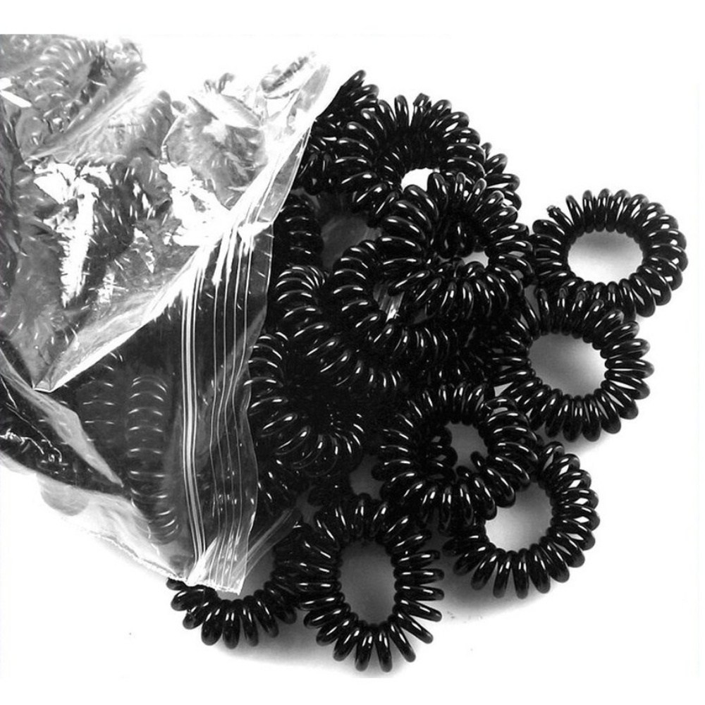 탱탱 스프링 전화줄 머리끈 고무링줄 (100개입) 12,000원