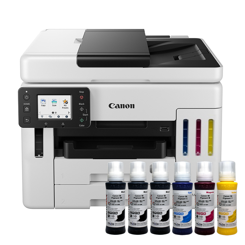캐논 MAXIFY GX7192 무한잉크 복합기 프린터 호환잉크1세트+블랙2개 포함 534,000원