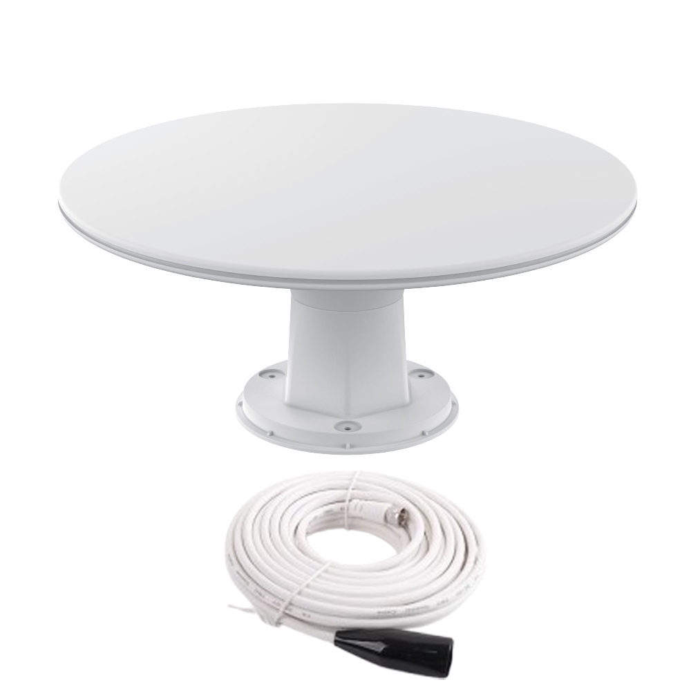 실내외형 TV 안테나 무전원 UHF HD 지상파 무료방송 단품+수신기 세트, 원형 GC-9573 33,900원