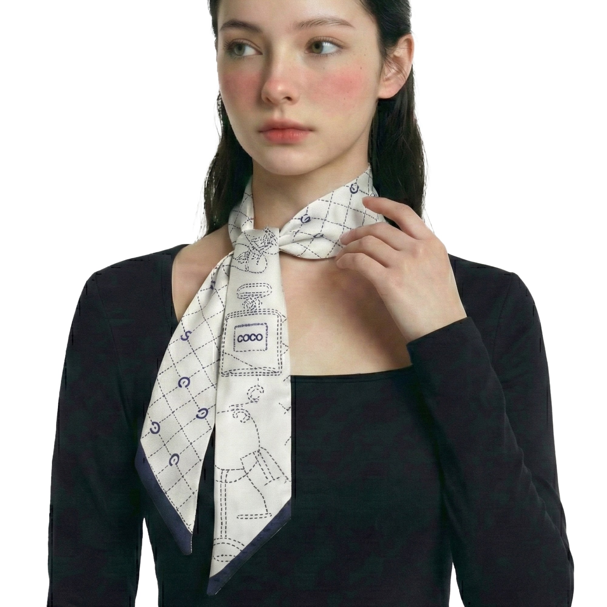 뮤트아웃 실키 슬림 쁘띠스카프 방도 여성 스카프, 현재가 8,900원