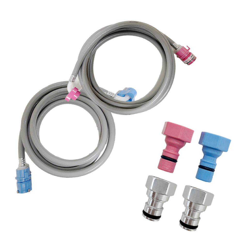 해피니즈 국산 냉수 3M + 온수 3M 세탁기호스 + 커플링 4개 세트 17,900원