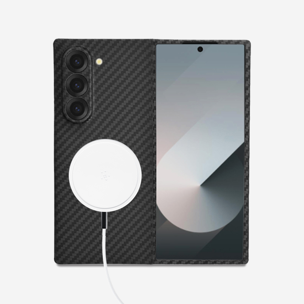 갤럭시 Z폴드6 아라미드 리얼카본 케이스, 1개, 검정 45,000원