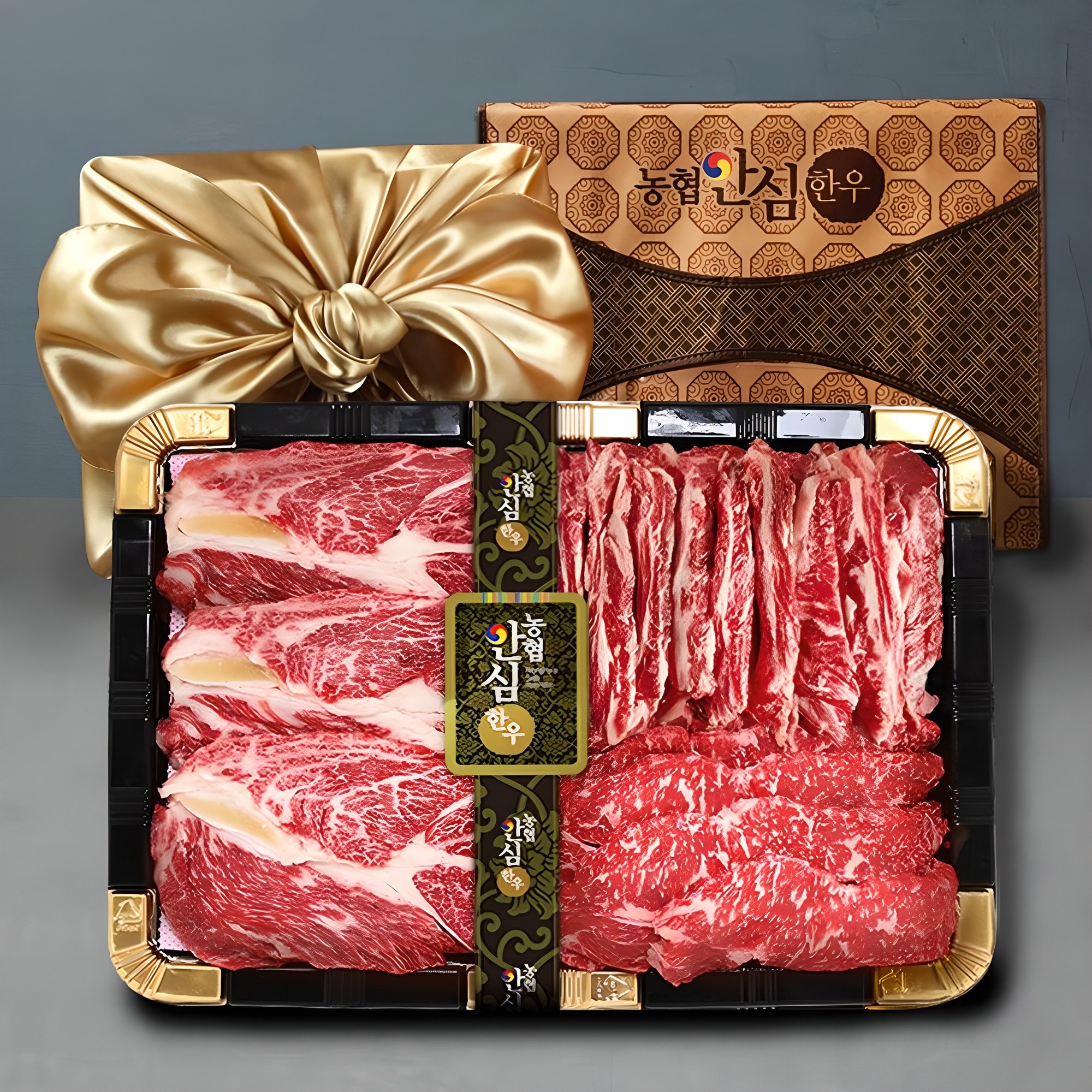 농협안심한우 1등급 소한마리 모듬 구이용 한우선물세트, 1kg, 1세트 158,900원