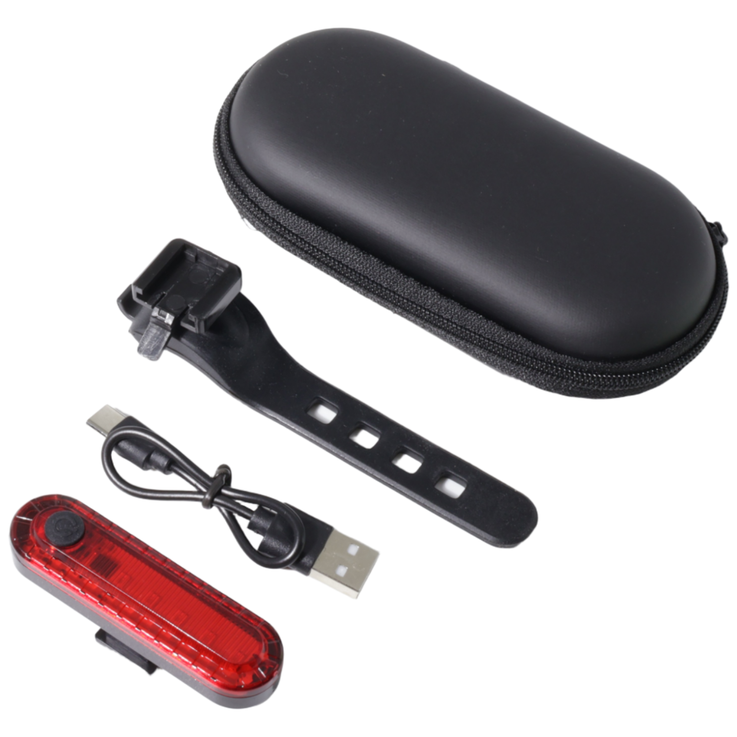 자전거 후미등 c타입 LED 점등 점멸 충전식 보관 케이스 세트, 혼합색상, 1개 13,000원