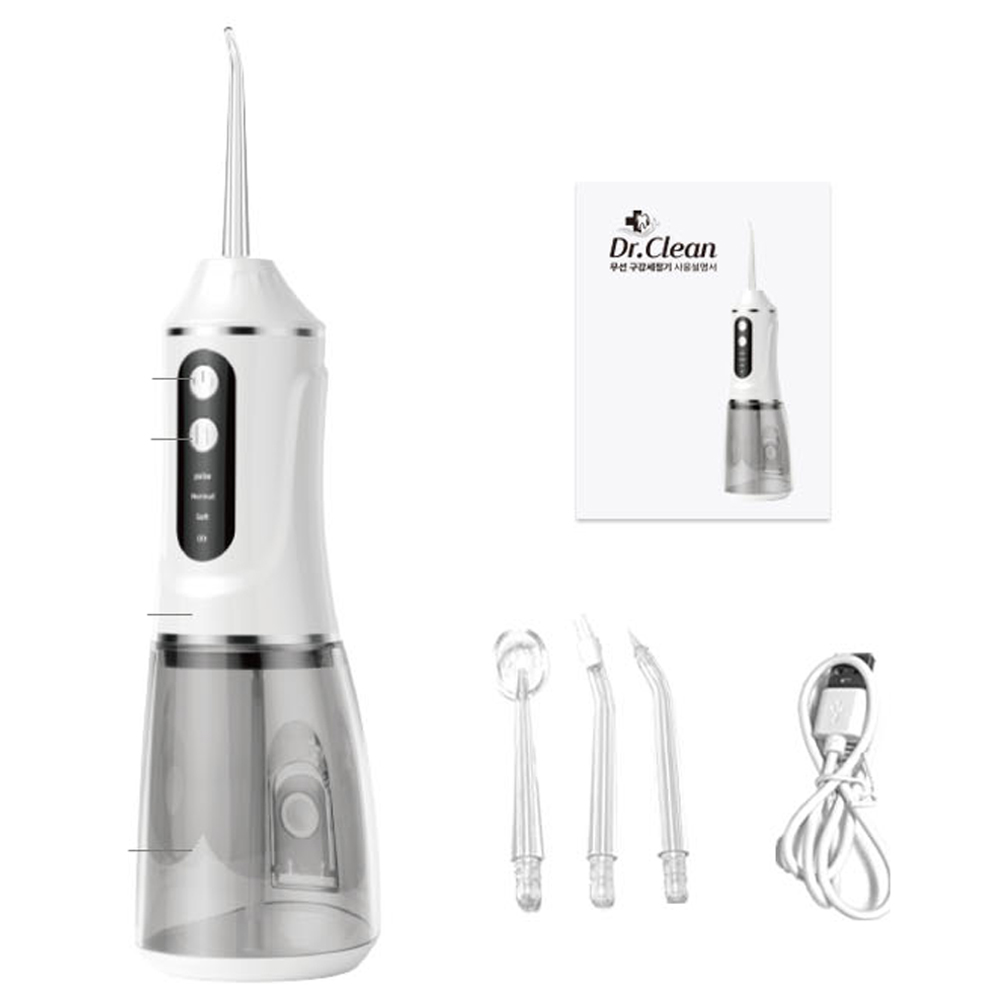 물대포 닥터클린 구강세정기 무선 치아 치간 치석 혀 백태 세정 교정치아 관리 가글픽 물치실 칫솔 39,900원